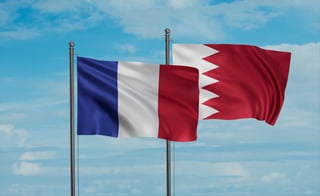 Bahrain And Morocco Flags Together