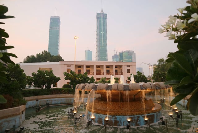 Bab Al Bahrain Square: fountain, Manama, Bahrain
