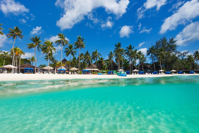Beautiful Tropical Beach With White Sand