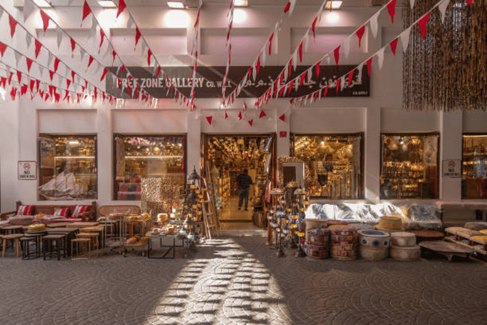 View of the Bab al Bahrain square in Manama, Bahrain Souq in the capital of Bahrain