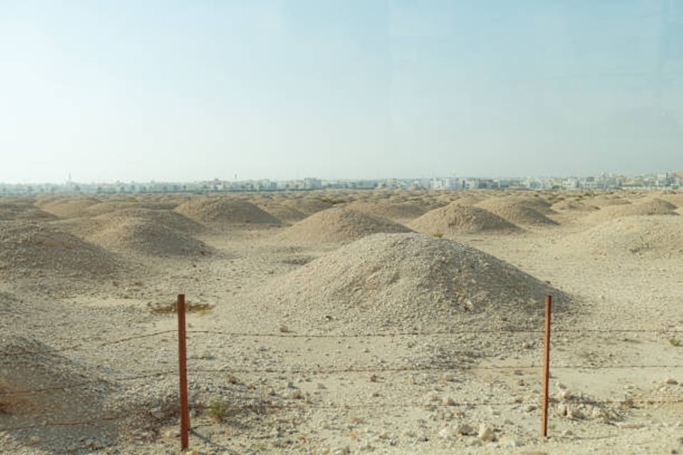 A'Ali East Burial Mound field in Manama Bahrain
