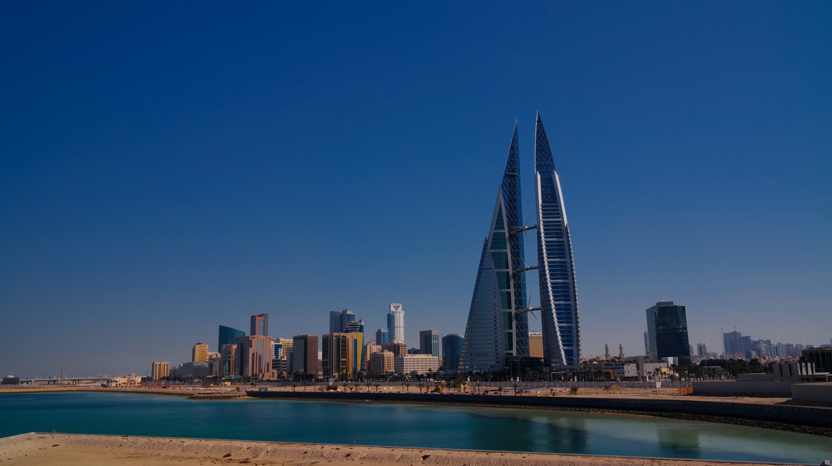Panoramic Cityscape View Of Manama